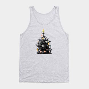 Christmas tree and retro ornaments Tank Top